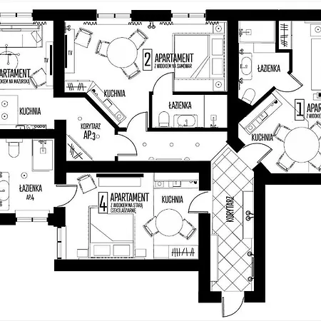Dk Premium Srodmiescie Appartement Olsztyn (Warmian-Masurian)